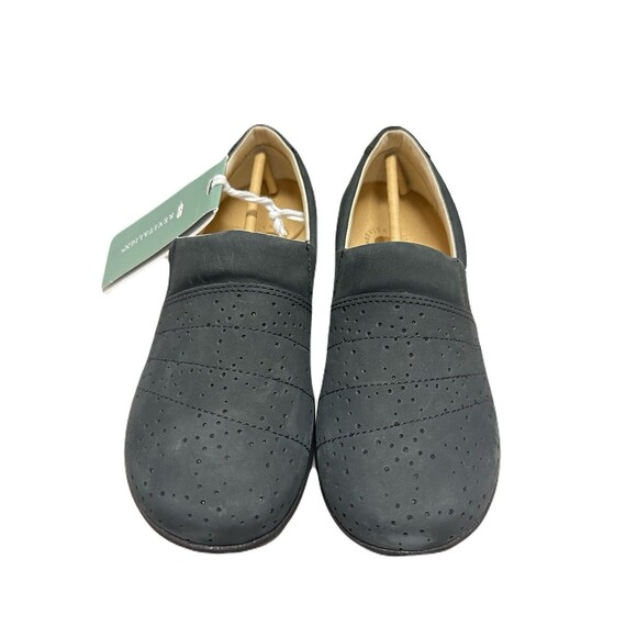 NEW Revitalign Womens Sz 5.5 Ridgeway Picasso Black Leather Slip On Comfort Shoe - Picture 4 of 11